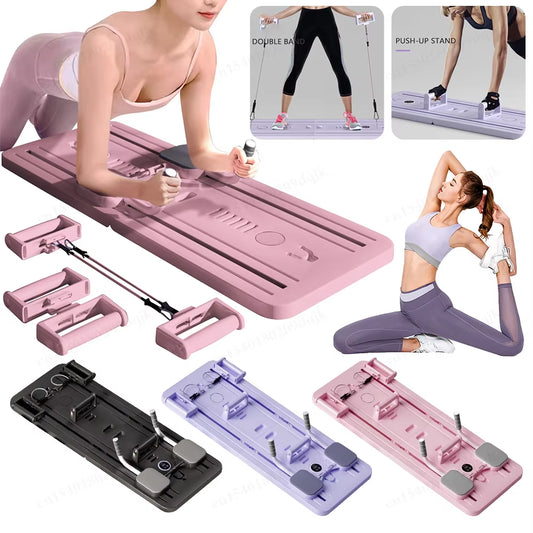 Multifunctional Abdominal Exercise Board Fitness Board Automatic Rebound Leg & Arm Toner Pilates Reformer Set Fitness Equipment